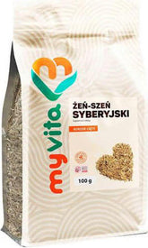Ginseng - Ginseng siberian, rădăcină tăiată 100g MYVITA